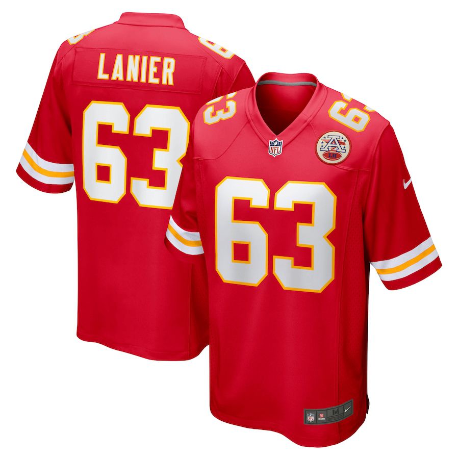 Men Kansas City Chiefs #63 Willie Lanier Nike Red Retired Player NFL Jersey